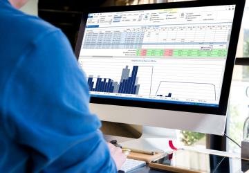 Computer scherm met MatrixKozijn Project