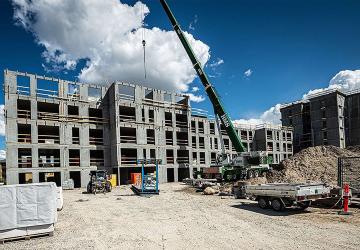 Betonnen skelet ontworpen, gepland en geproduceerd met IMPACT